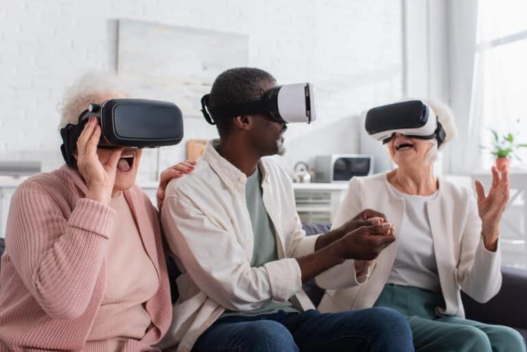 stimulating activities VR virtual reality care homes